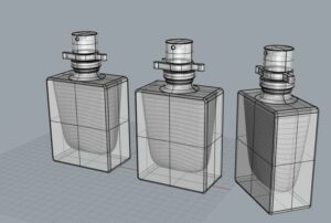 3D Rendering perfume bottle